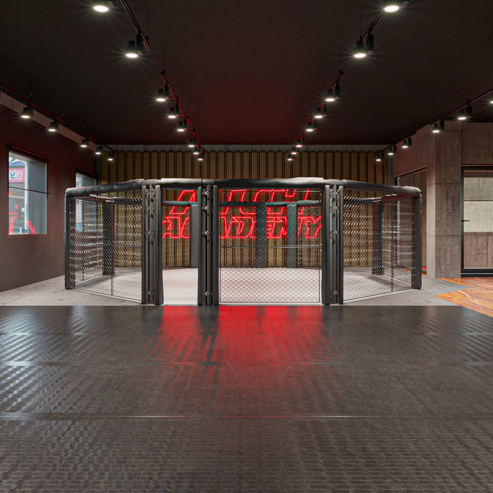 Cage MMA de la nouvelle salle ATCH Academy