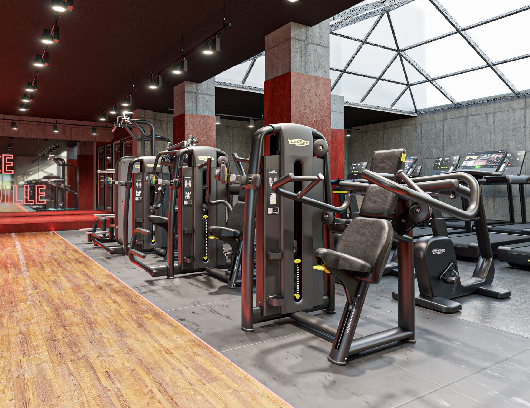 Plateau de musculation et cross training